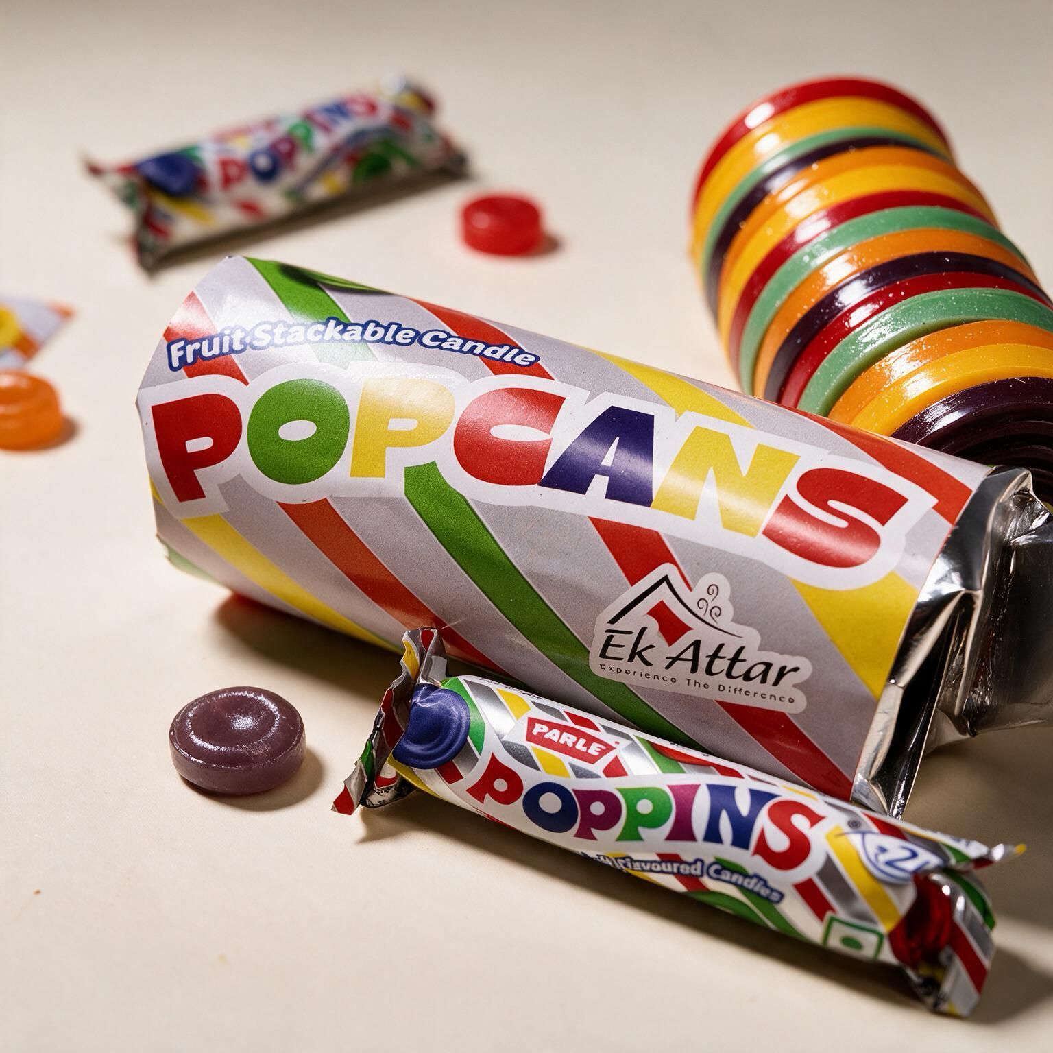 PopCans Fruit Stackable Candle